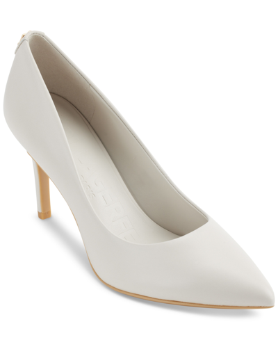 Shop Karl Lagerfeld Women's Royale Pointed-toe Pumps Women's Shoes In White