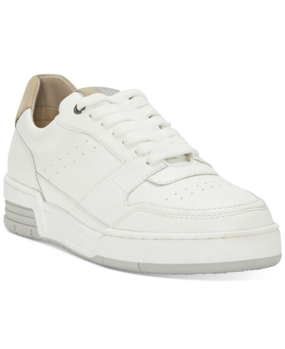 Shop Vince Camuto Men's Kian Low-top Fashion Sneaker Men's Shoes In White/light Grey