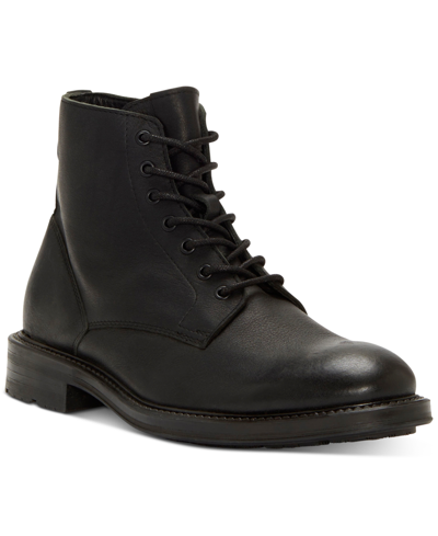 Shop Vince Camuto Men's Langston Leather Lace-up Boot Men's Shoes In Black
