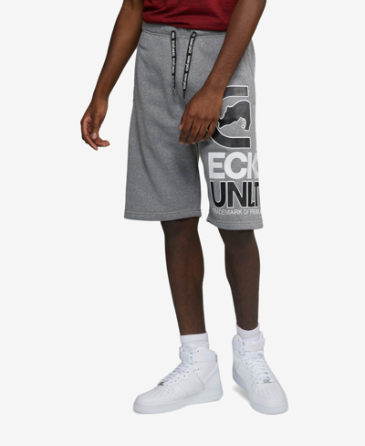Shop Ecko Unltd Men's Flex It Fleece Shorts In Gray