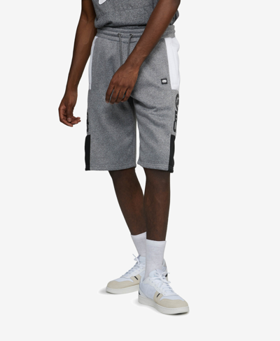 Shop Ecko Unltd Men's Big And Tall In And Out Fleece Shorts In Gray