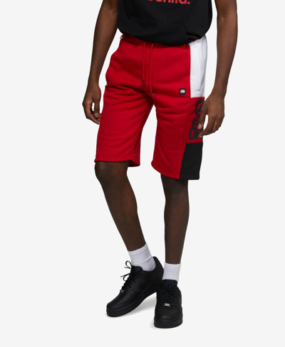 Shop Ecko Unltd Men's Big And Tall In And Out Fleece Shorts In Red