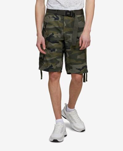 Shop Ecko Unltd Men's Recon-go Belted Cargo Shorts In Green