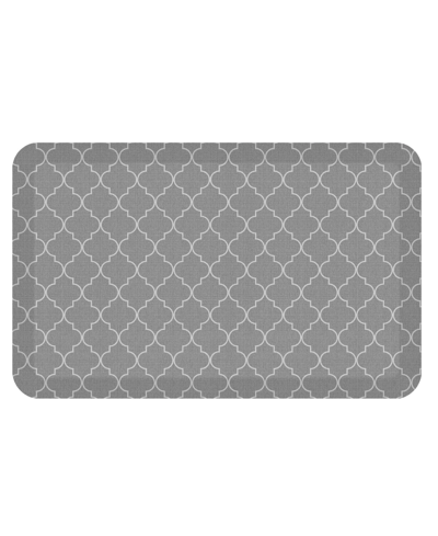 Gelpro Designer Comfort Trellis Fatigue-resistant Mat, 20" X 32" In Gray