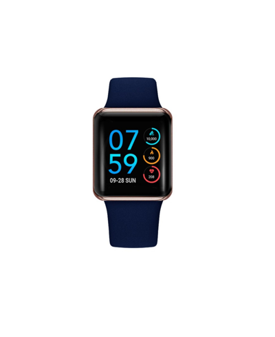 Shop Itouch Unisex Air Special Edition Navy Silicone Strap Smart Watch 41mm