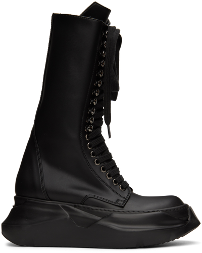 Rick Owens Drkshdw Army Abstract Boots In Black | ModeSens