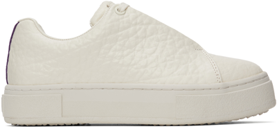 Shop Eytys Off-white Doja Sneakers In Tumbled White