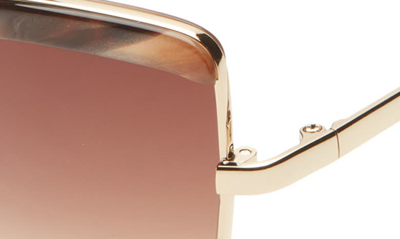 Shop Isaac Mizrahi New York 55mm Gradient Cat Eye Sunglasses In Gold