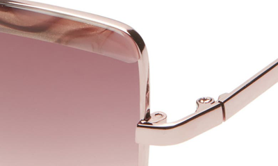 Shop Isaac Mizrahi New York 55mm Gradient Cat Eye Sunglasses In Rose