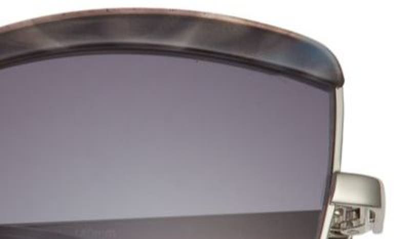 Isaac Mizrahi New York 55mm Gradient Cat Eye Sunglasses In Gunmetal