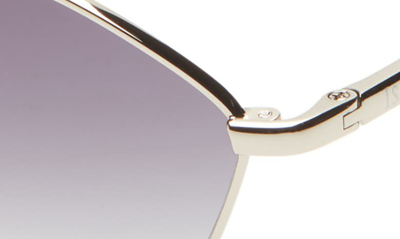 Isaac Mizrahi New York 55mm Geometric Sunglasses In Silver