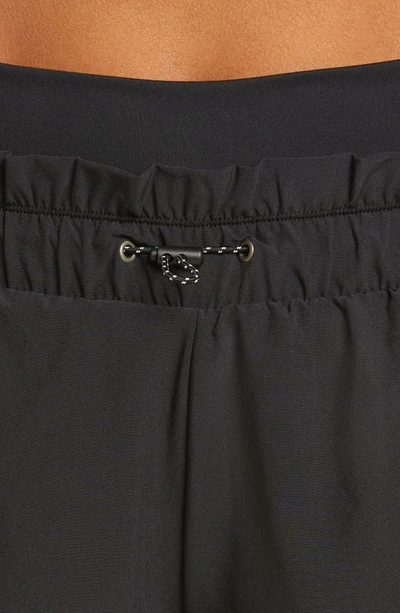 Shop Zella Shirred Up Shorts In Black