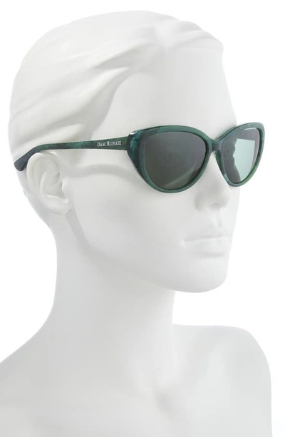 Shop Isaac Mizrahi New York 56mm Fox Sunglasses In Green