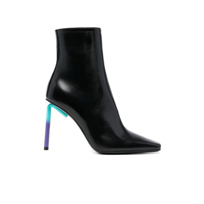 Shop Off-white Black Allen 140 Leather Ankle Boots