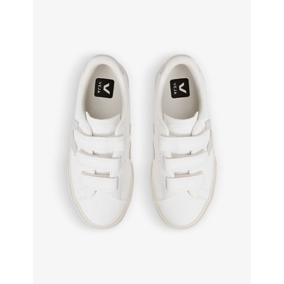 Shop Veja Women's Recife Leather Low-top Trainers In White/oth