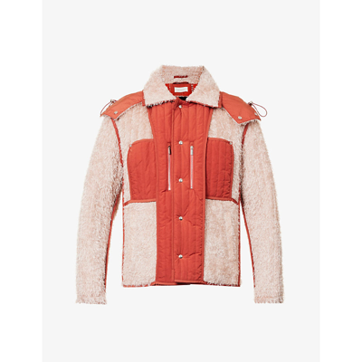 Craig Green Reversible Fluffy Hooded Jacket In Red | ModeSens