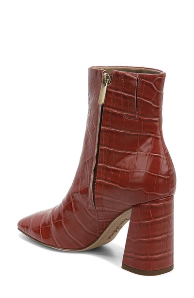 Sam Edelman Fawn Block Heel Bootie In Rose