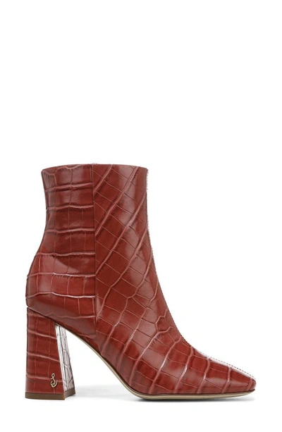 Sam Edelman Fawn Block Heel Bootie In Rose