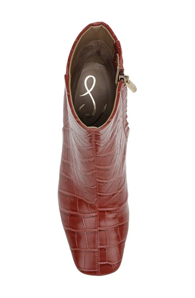 Sam Edelman Fawn Block Heel Bootie In Rose