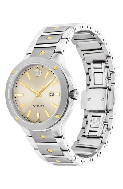 Shop Movado Se Bracelet Watch, 33mm In Beige