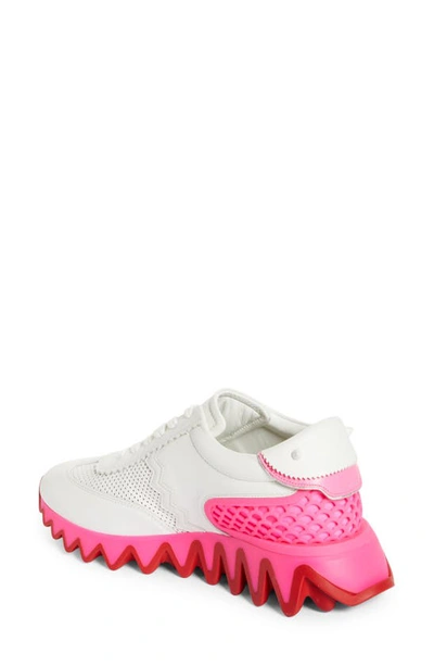 Analytiker frisk mus eller rotte Christian Louboutin Loubishark Sneaker In Bianco/fluo Pink | ModeSens
