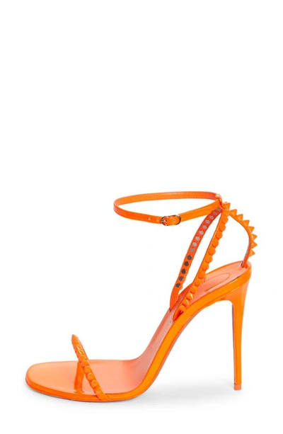 Christian Louboutin So Me 100 Patent Sandal in Orange