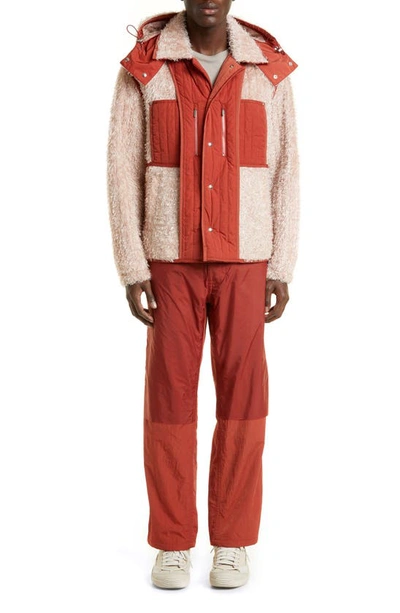 Craig Green Reversible Fluffy Hooded Jacket In Red | ModeSens