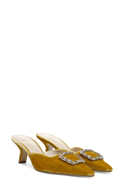 Shop Sam Edelman Brit Jewel Mule In Saffron