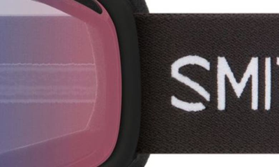 Shop Smith Vogue 154mm Snow Goggles In Black / Blue Sensor Mirror