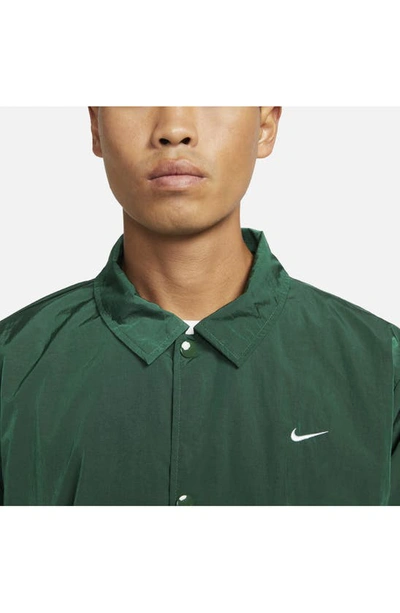 Nike Men's Sportswear Authentics Coaches Jacket In Green | ModeSens