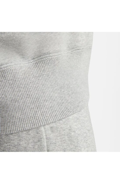 Nike Women's  Sportswear Phoenix Fleece Over-oversized Pullover Hoodie In Dark Grey Heather/ Sail