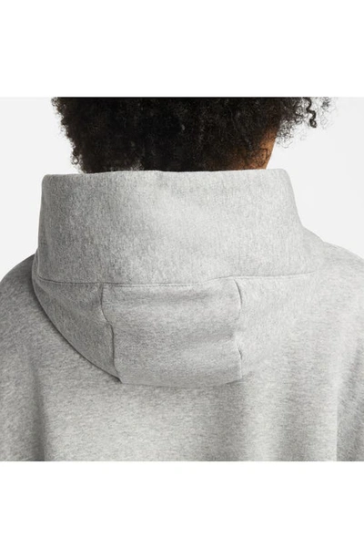 Nike Women's  Sportswear Phoenix Fleece Over-oversized Pullover Hoodie In Dark Grey Heather/ Sail