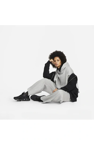 Nike Women's  Sportswear Phoenix Fleece Over-oversized Pullover Hoodie In Dark Grey Heather/ Sail