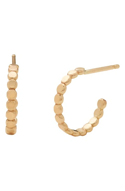 Shop Made By Mary Poppy Hoop Earrings In Gold