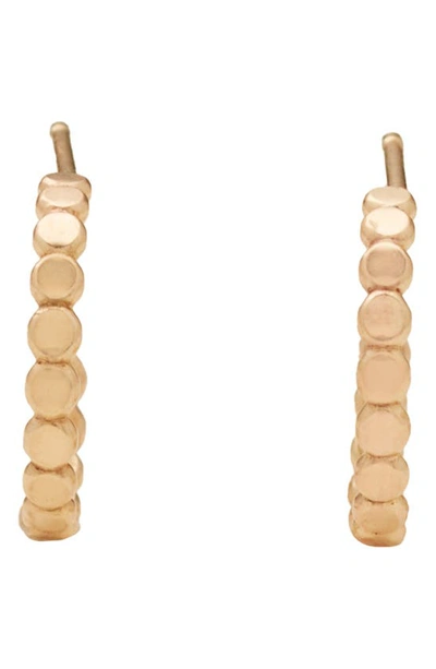 Made By Mary Poppy Hoop Earrings In Gold