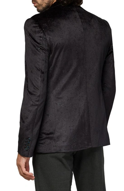 Opposuits Deluxe Outer Space Velvet Sport Coat With Astronaut Pin In Black