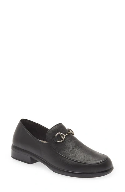 Shop Naot Bentu Bit Loafer In Soft Black Leather