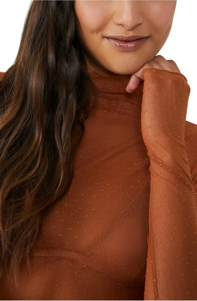 Free People On The Dot Layering Top In Pumpkin Pie