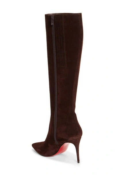 Christian Louboutin So Kate Pointed Toe Boot In Expresso