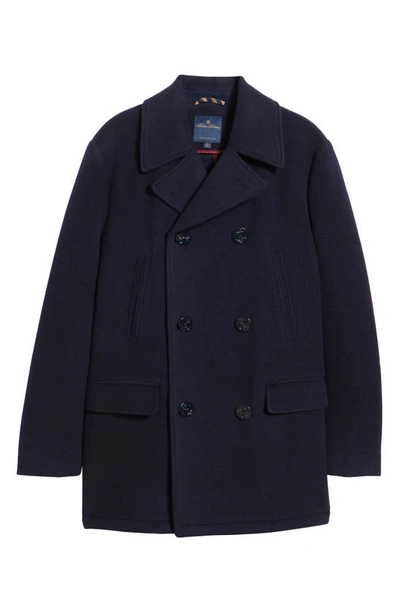 Brooks Brothers Out New Wool Peacoat In Navy