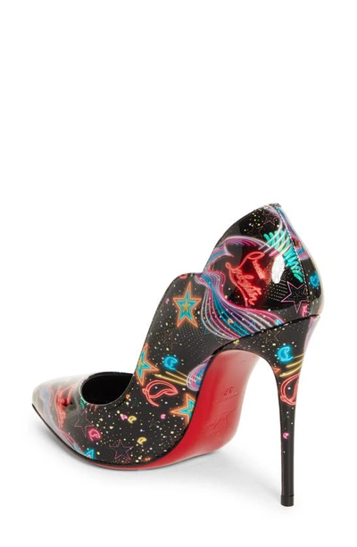 Shop Christian Louboutin Starlight Hot Chick Pointed Toe Pump In Multi-black/ Lin By Night