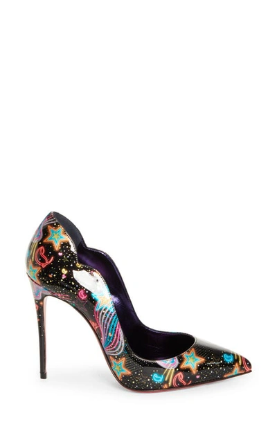 Shop Christian Louboutin Starlight Hot Chick Pointed Toe Pump In Multi-black/ Lin By Night