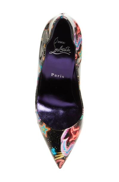 Shop Christian Louboutin Starlight Hot Chick Pointed Toe Pump In Multi-black/ Lin By Night