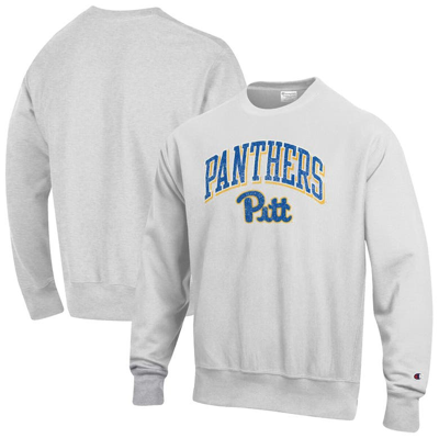 Shop Champion Gray Pitt Panthers Arch Over Logo Reverse Weave Pullover Sweatshirt