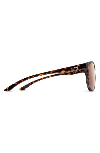 Shop Smith Lake Shasta 56mm Chromapop™ Polarized Sunglasses In Tortoise / Rose Gold Mirror