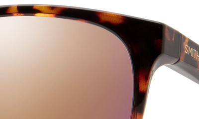 Shop Smith Lake Shasta 56mm Chromapop™ Polarized Sunglasses In Tortoise / Rose Gold Mirror