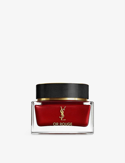 Shop Saint Laurent Yves  Or Rouge La Crème Riche Refillable Anti-aging Face Cream