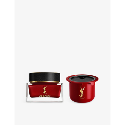 Shop Saint Laurent Yves  Or Rouge La Crème Riche Refillable Anti-aging Face Cream