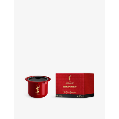 Shop Saint Laurent Yves  Or Rouge La Crème Riche Anti-aging Face Cream Refill