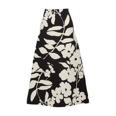Shop La Doublej A-long Skirt In Winter Jasmine
